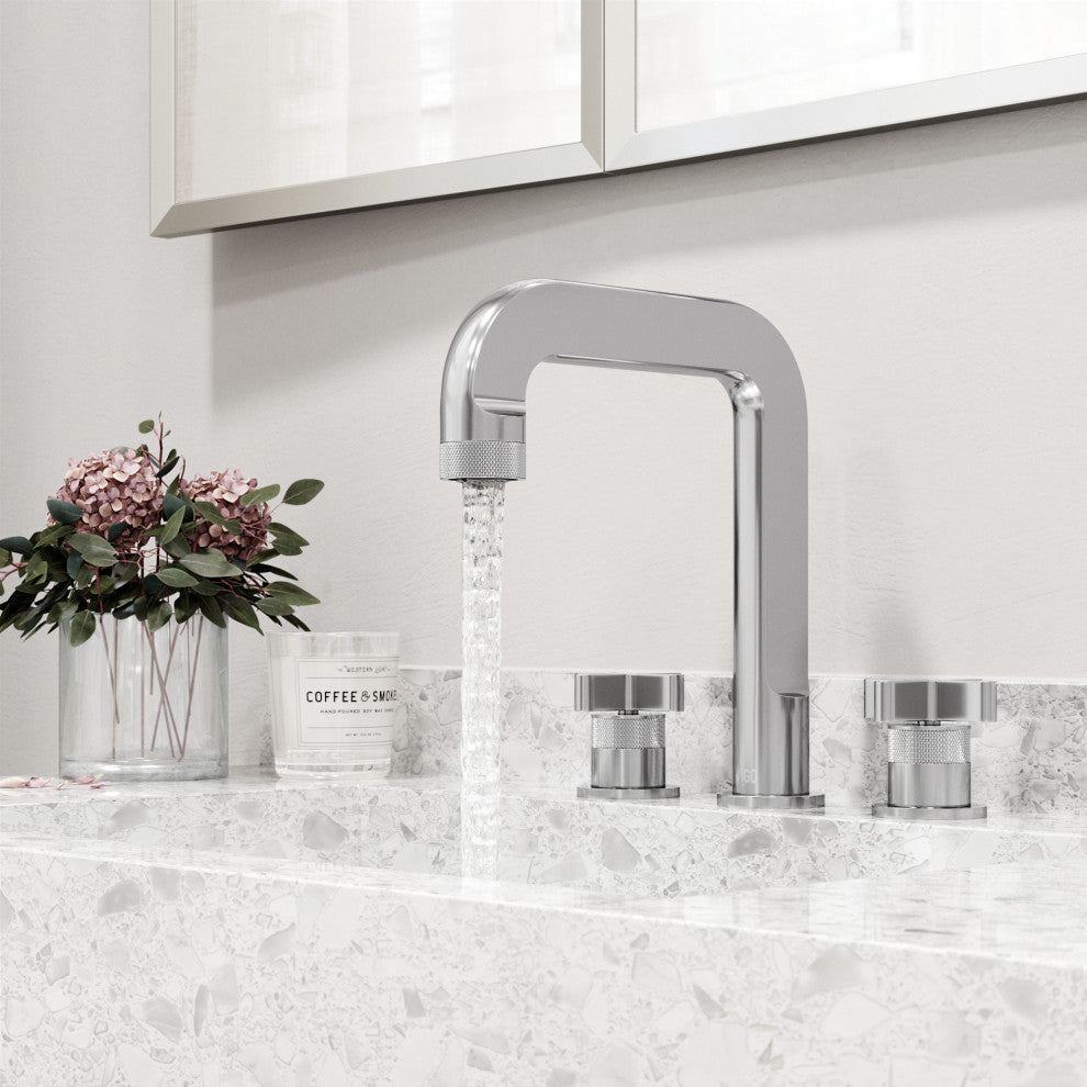 VIGO Wythe 9" H 2-Handle Widespread Bathroom Faucet, Chrome