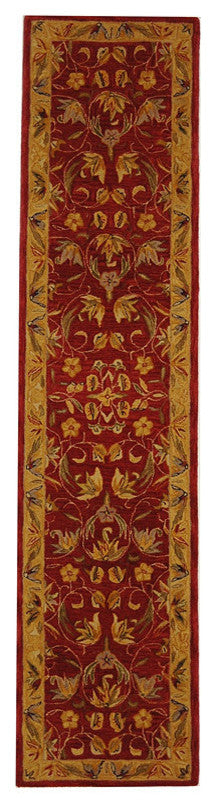 Safavieh Anatolia an526a Rug, Burgundy/Gold, 6'0"x6'0" Square