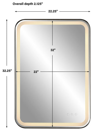 Uttermost UT-9861 Mirror from the Crofton collection, Satin Black