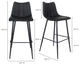 Contemporary Alibi Barstool Matte Black - M2 - Black