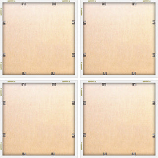Dry and Iron Quadriptych, Set of 4, 32x32 Panels