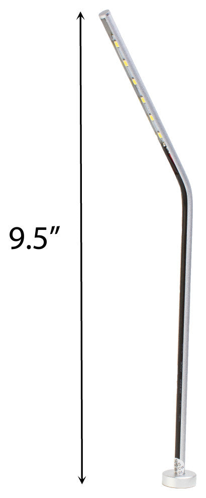 Jewelry Showcase LED Stem Pole Light Module FY-45 Silver 6000K, Set of 2