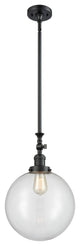 Beacon Mini Pendant, Matte Black, Clear