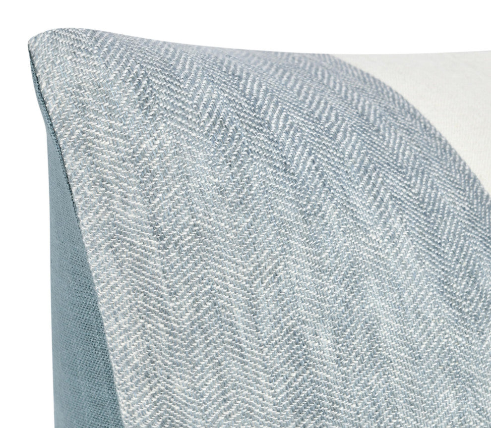 Caylor 22" Belgian Linen Blend Multicolor Throw Pillow by Kosas Home