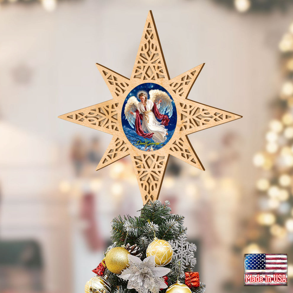 Angel Of Peace Tree Topper by D. Gelsinger