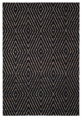 Safavieh Bohemian Area Rug, BOH702, Black and Ivory, 5'x8'