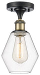 Innovations 516-1C-BAB-G652-6-LED 1-Light Semi-Flush Mount, Black Antique Brass