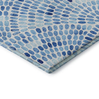 Addison Premium Washable Mayfield AMF186 Blue 2'3" x 7'6" Runner Rug