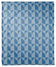 House Pattern Blue 3 50x60 Coral Fleece Blanket