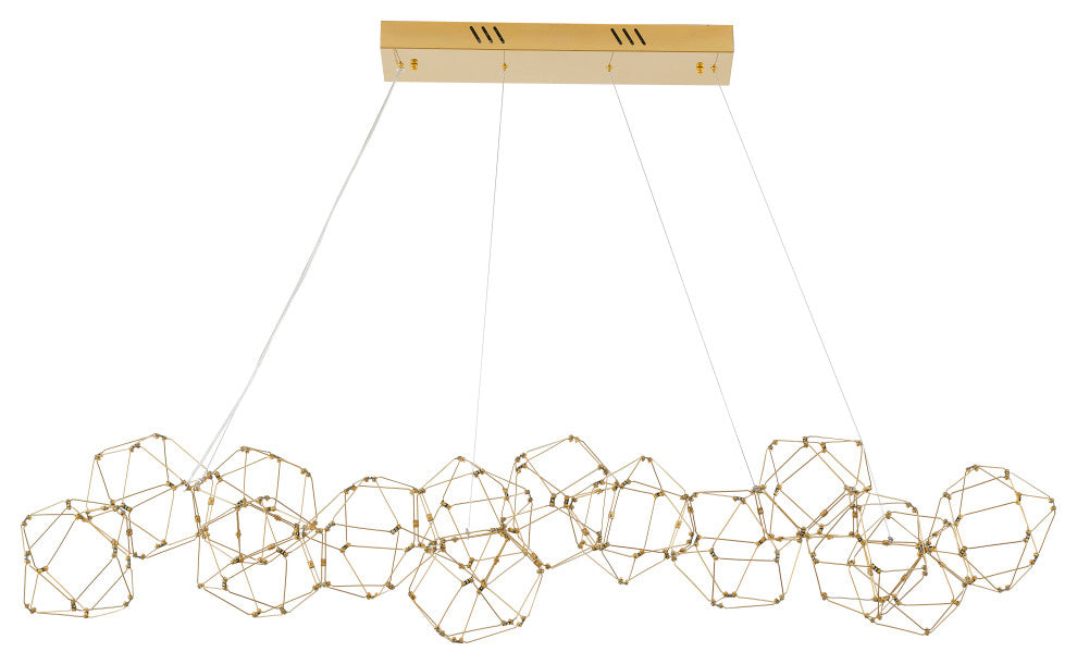 Bethel International BE33C66G 168-Light LED Chandelier, Gold