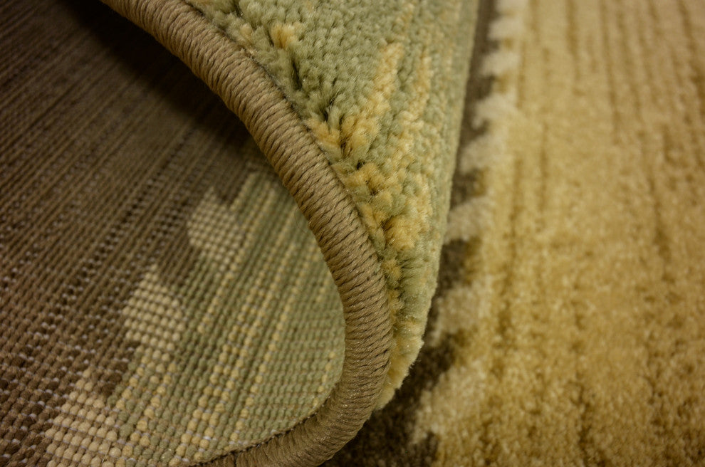 Unique Loom Brown Fars Monterey 6'x6' Round Rug