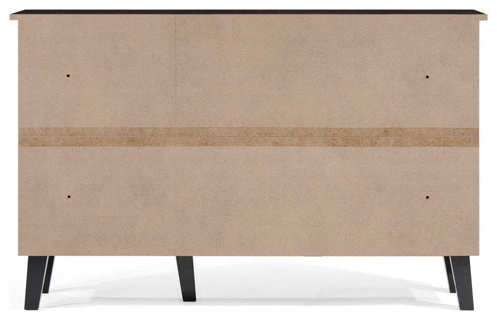 GDF Studio Emilia Mid Century Modern Finished Fiberboard Cabinet, Wenge