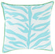 Surya Valentina VAL-002 22"x22" Pillow Kit, Ivory/Aqua/Grass Green