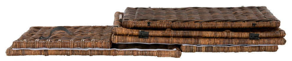 happimess Michael 35" Wicker Storage Trunk, Brown