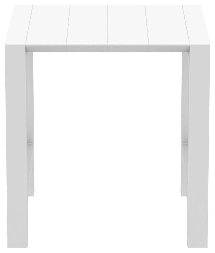 Vegas Bar Table 39"-55" Extendable Table, White