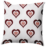 Burnin' Love Decorative Throw Pillow, Burgandy, 16"x16"