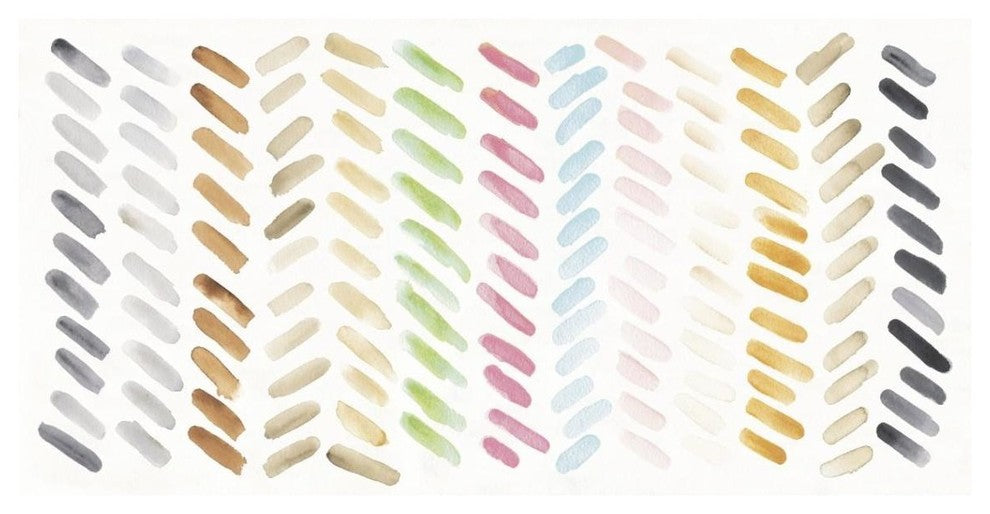 "Watercolor Swipes Bright" Digital Paper Print by Elyse DeNeige, 38"x20"