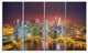 "Singapore Skyline View of Marina Bay" Canvas Print48"x28", 4-Panels
