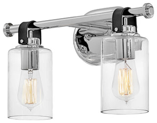 Hinkley Halstead Small Two Light Vanity, Chrome