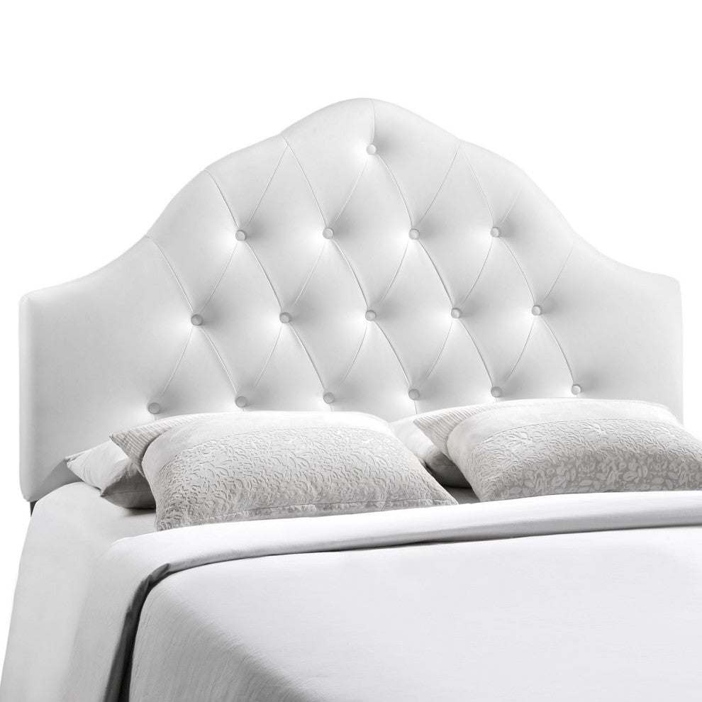 Modway Bedroom Sovereign King Vinyl Headboard, White