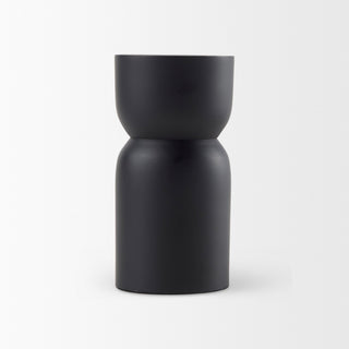 Malta Small Black Metal Candle Holder
