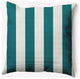 20x20" Graduated Stripe Nautical Decorative Indoor Pillow, Ocean Teal