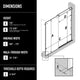 VIGO Elan E-Class 68" to 72" W x 76" H Frameless Sliding Shower Door, Stainless Steel, Clear Glass
