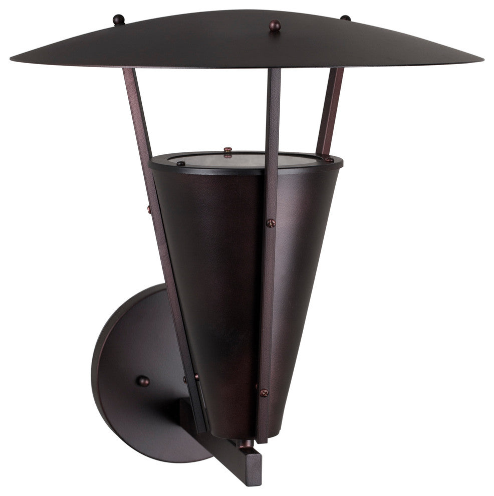 1 Light Outdoor Wall Lantern, Antique Bronze