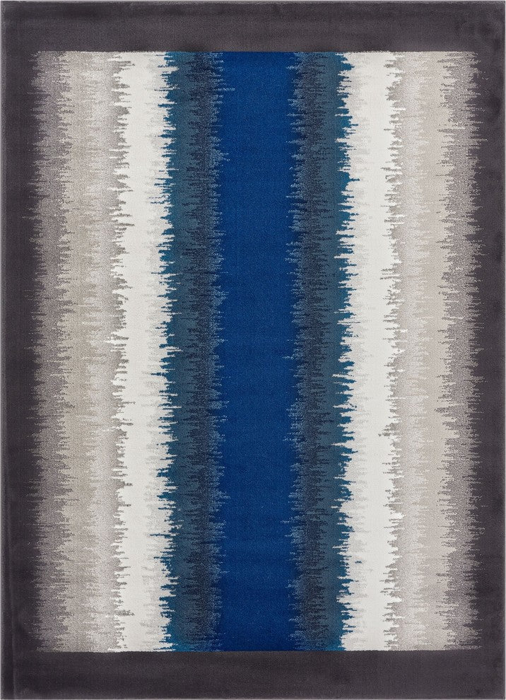 Well Woven Hughes Cali Modern Blue Area Rug, 7'10"x10'6"