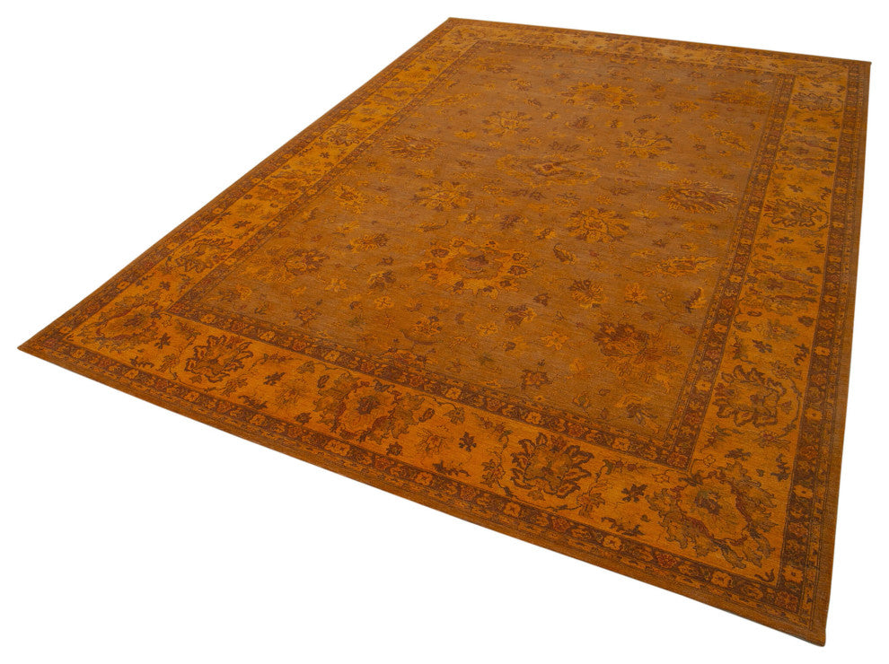 Rug N Carpet - Hand-Knotted Oriental 9' 8" x 14' 2" Soft Large Oushak Rug