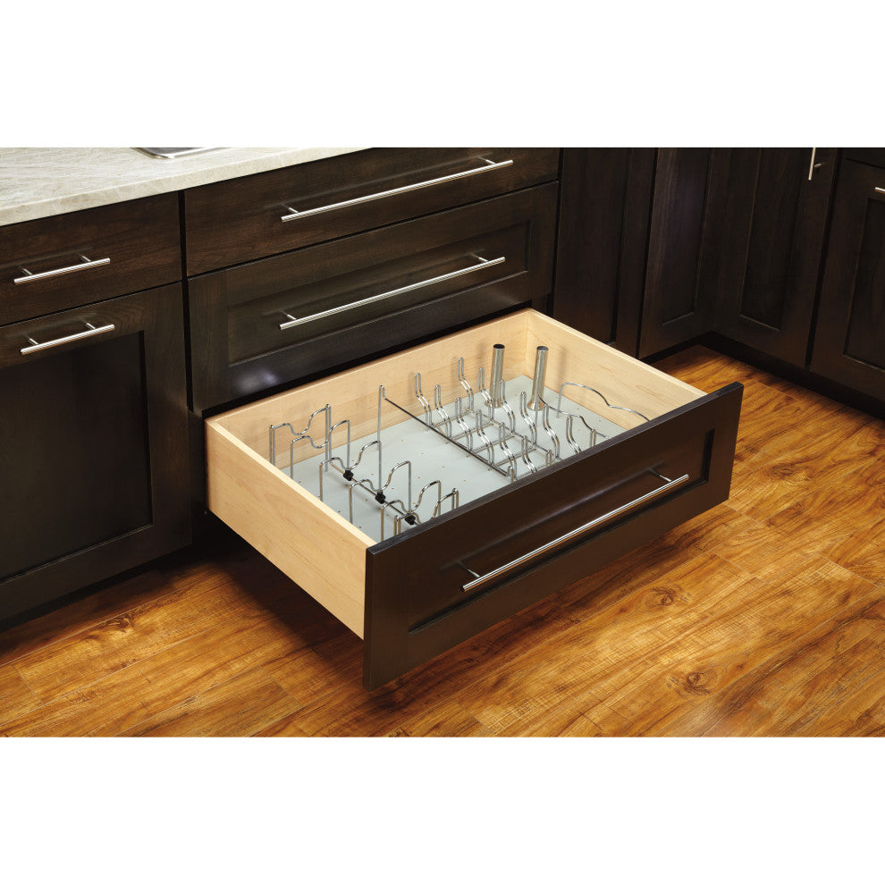 Drop-In Pot and Pan Organizer for Rev-A-Shelf 4DPS Peg Boards