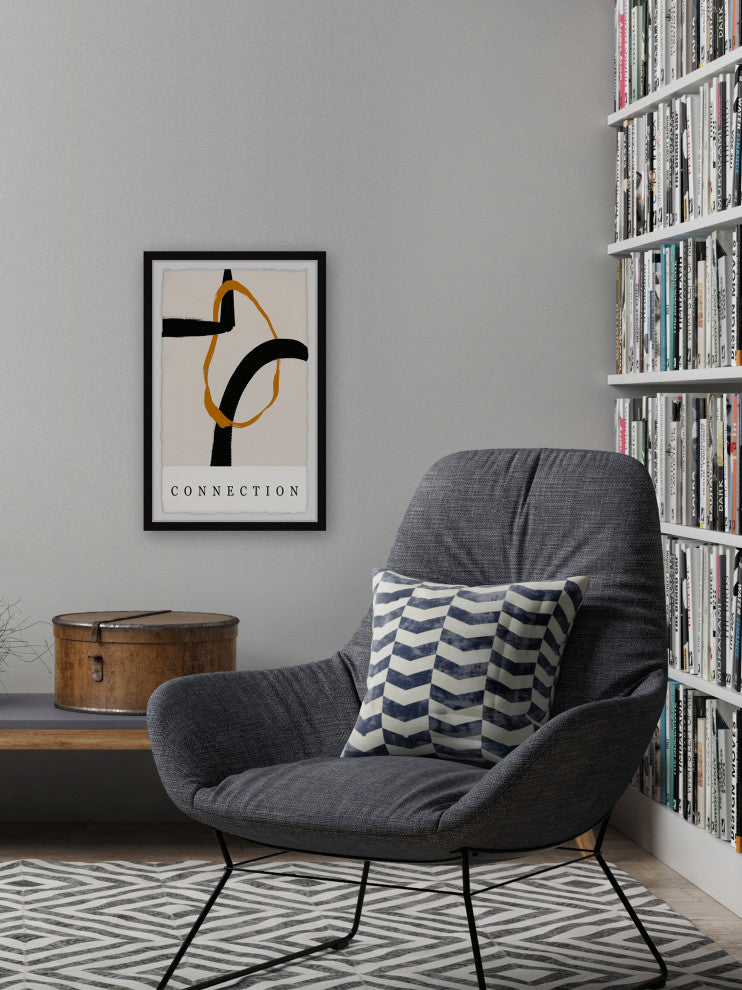 "Golden Connection II" Framed Painting Print, 24x36
