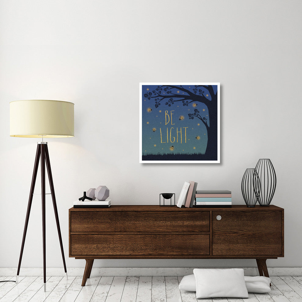 "Twilight Fireflies IV" Digital Paper Print by Laura Marshall, 32"x32"