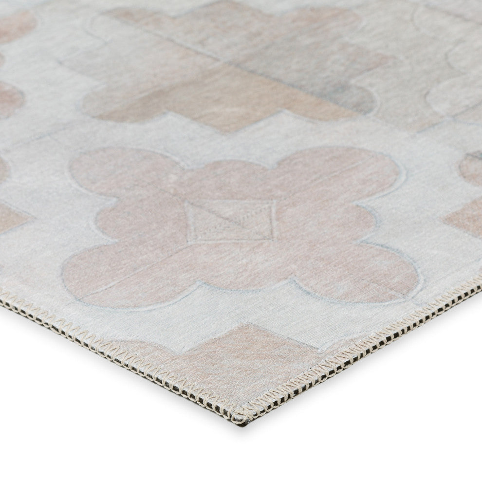 Indoor/Outdoor Stetson SS8 Linen Machine Washable 10' x 10' Round Rug