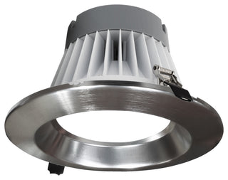 CLR-Select 8" Nickel H/O Commercial Canless LED Downlight Kit