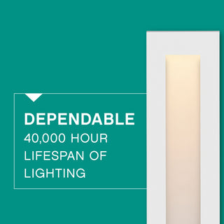 Hinkley Taper Landscape Light, Satin White, Tall Deck Sconce