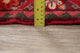 Consigned, Handmade Persian Traditional Oriental 10 ft Vintage Rug, Red, 5'x10'