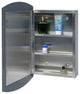 24" Stainless Steel Wall Mount Medicine Cabinet Shelf with Mirror Door