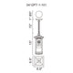 Granville 1 Light Black Outdoor Hanging Light