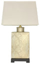 24" Finch in the Blossoms Porcelain Lamp