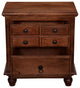 Gabrielle II Transitional Nightstand, Cherry Finish