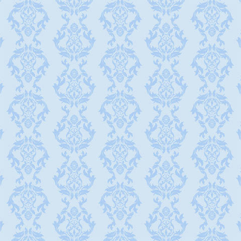 Cornflower Damask Shelf Paper Drawer Liner, 24x24, Laminated Vinyl