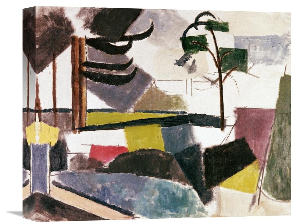 "Unfinished Landscape With Tree Branches" Artwork