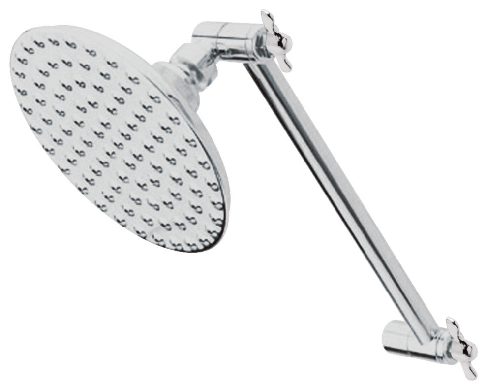 Kingston Brass 5" Showerhead With High Low Adjustable Arm, Polished Chrome