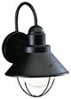 Kichler Seaside 1-Light Black Painted Outdoor Wall Light