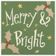 "Vintage St.Nick V" Digital Paper Print by Anne Tavoletti, 32"x32"