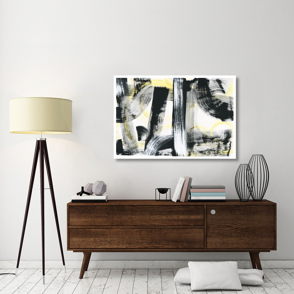 "LPs in 33 Light Yellow" Digital Paper Print by Sue Schlabach, 50"x34"