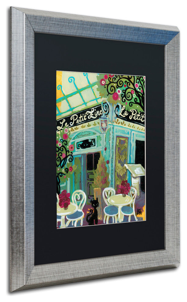 Natasha Wescoat 'Le Petit Zinc' Art, Silver Frame, Black Mat, 16x20