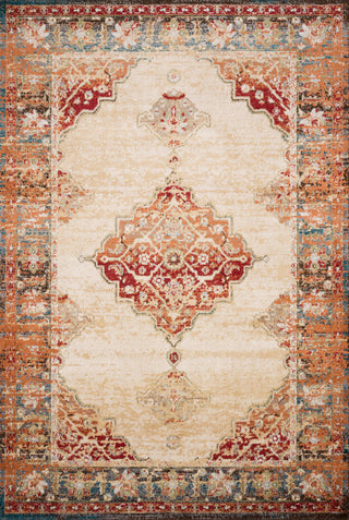 Isadora Rug, Ant. Ivory and Sunset, 5'x7'3"