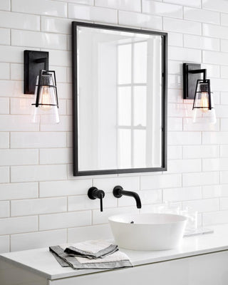 Adelaide 1-Light Sconce, Midnight Black